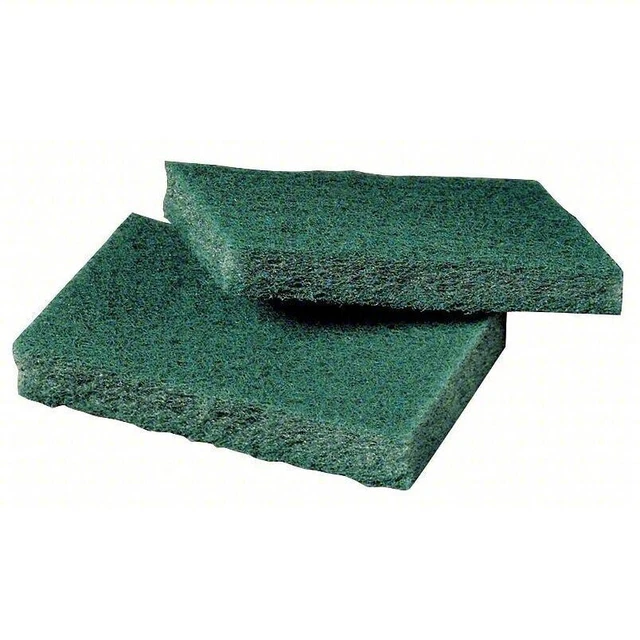 3M Scotch-Brite Scouring Pad, Green, 4-1/2" L, 3" W, PK80 , 9650