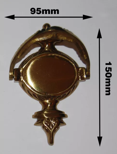 Victoria door Knocker solid brass polish (Ref # 27)