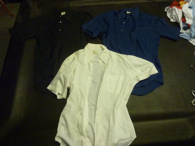 Vintage Arrow Kent Collection Lot of 3 Button w/Collar Shirts 1980s/90s Retro