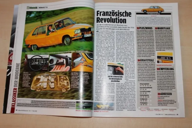 Auto Bild Klassik 1686) Tips für Renault R 16 TX Gebrauchtwagenkäufer - ein inte