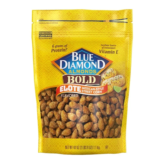 BLUE DIAMOND BOLD Elote Mexican Style Street Corn Almonds (40 oz.) 28.
