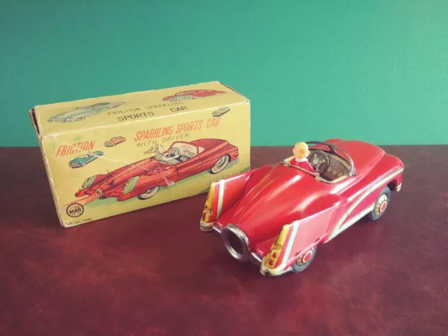 Extrem Seltener Linemar Japan Buick LeSabre Blechspielzeug Tin Toy mit OVP