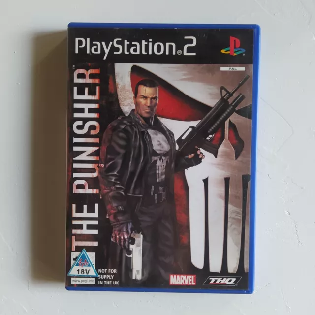 RARE! 2005 THE PUNISHER PlayStation 2 Video Game = 2pg Promo PRINT AD