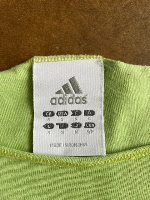 Adidas +T Shirt+Verde+Tg S+ Manica Lunga+Original 100%+Vintage+Street Wear 6