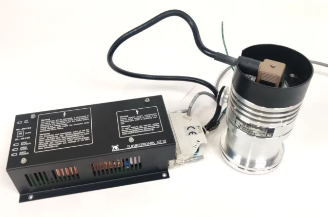 Turbotronik NT12 Controller w Leybold Turbovac 50 Turbomolecular Vacuum Pump