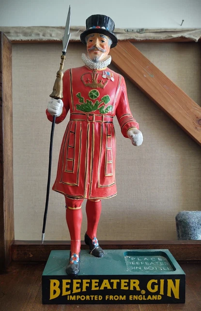 Mid-Century Beefeater Gin Royal Guard Bottle Stand