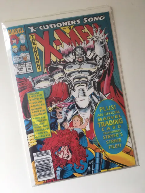 The Uncanny X-Men Vol 1 #296 Marvel Comics Jan 1993 Polybagged Newsstand MT BIN 3
