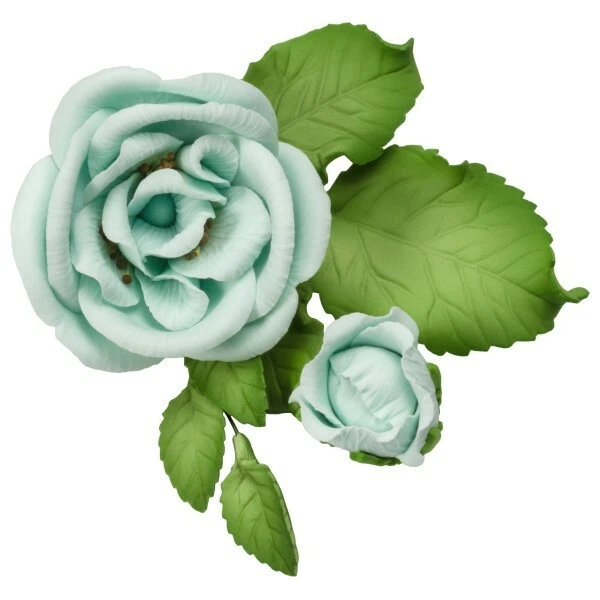 2 juegos de aerosoles de goma Bella rosa azul pasta de goma flores gumpaste 