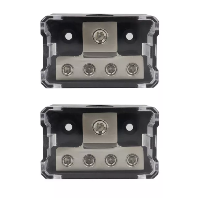 2x 4 Way Car Audio Solar Amp Power Distribution Block Car Audio Splitter