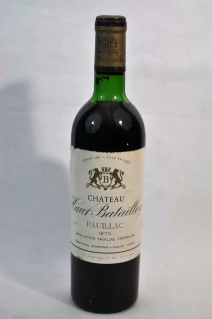 Vin - 1 Bouteille - Pauillac - Château Haut Battailley - 1970 GCC