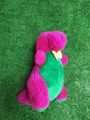 purple stuffed dinosaur