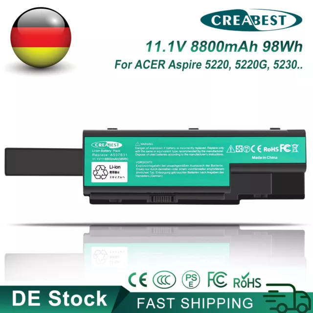 8.8Ah AS07B31 AS07B41 AS07B32 AS07B42 Akku Für Acer Aspire5220 7320 7520 7530