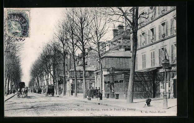 CPA Charenton, Quai de Bercy, vers le Pont 1907