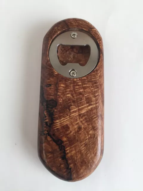 Stabilized Spalted Oak Bottle Opener  -  .75 x 2.5 x 5 " -- #217