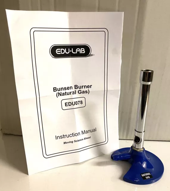 Bunsen Burner EDU-LAB EDU078 Brand new & sealed Lab Equipment Science Classroom