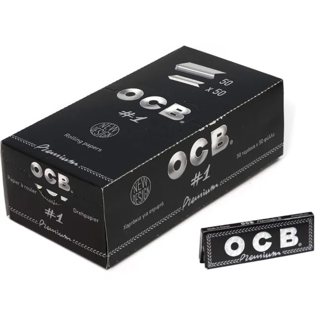 Feuille à Rouler OCB Premium Papier Cigarette 50 Paquets 2500 Feuilles Standards 2