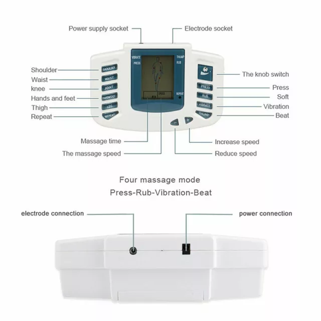 Electrical Muscle Massager Relax Machine Tens Acupuncture Stimulator NDC 2