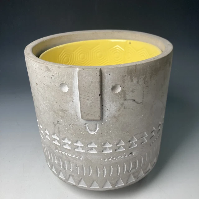 Large face or head planter plant pot by Gisela Graham