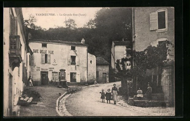 CPA Vandoeuvre, La Grande-Rue 1906