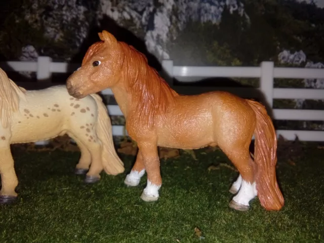 Schleich Falabella, red dun, Schleich Falabella repainted