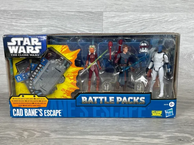 Star Wars Clone Wars Battle Packs, Cad Bane's Escape, Exclusive Figures