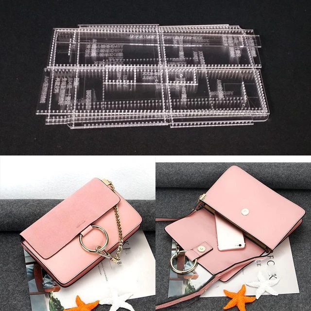 DIY ACRYLIC LEATHER Shoulder Bag Template Sewing Pattern DIY