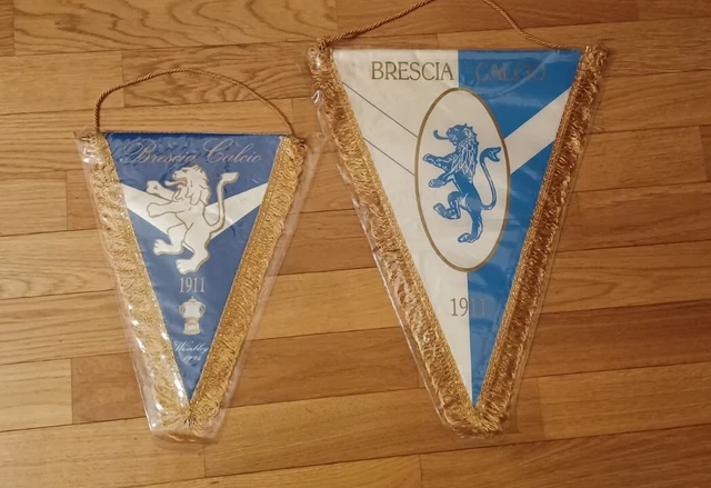 Lotto Gagliardetti Brescia Set Pennants Fanion Wimpel Maglia Brescia Collezione