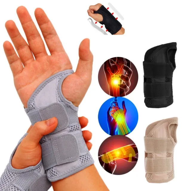 Wrist Hand Brace Support Carpal Tunnel Sprain Arthritis Gym Splint Right Left