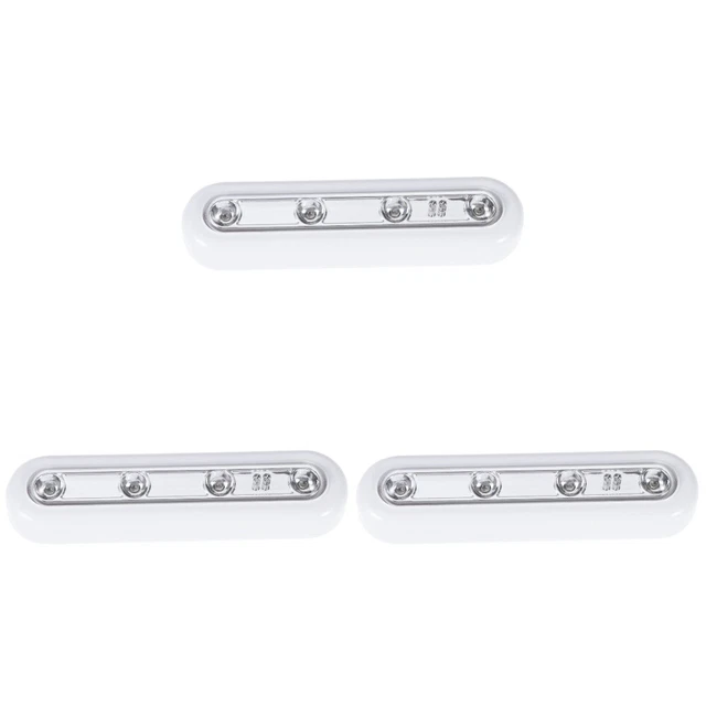 4 LED TOUCH Control Touch Tap Light Battery Cupboard Lights With Pads Warm £11.38 PicClick UK