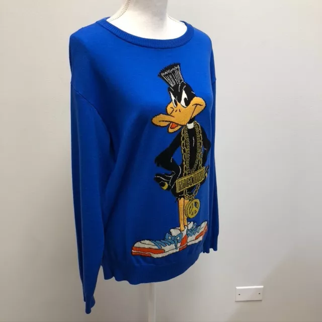 Moschino Couture Daffy Duck Wool Sweater Jumper Womens Medium Looney Tunes 2