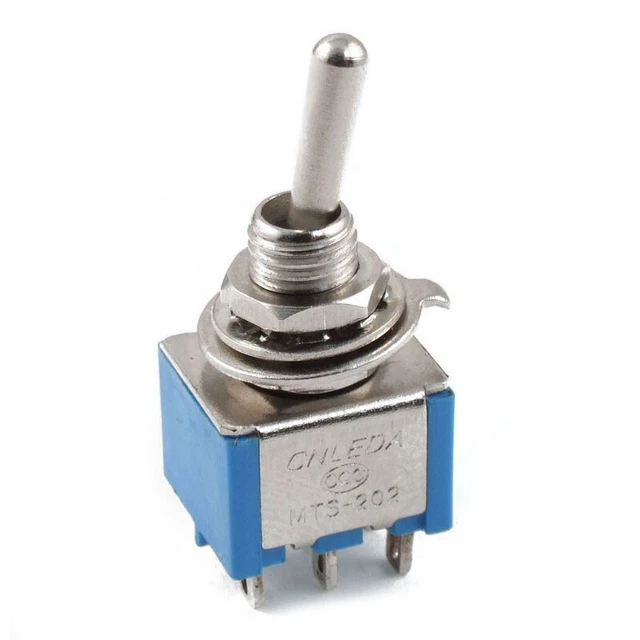 AC 3A/250V 6A/125V 6 Pin DPDT On/On 2 Position  Toggle Switch  G2T2T2
