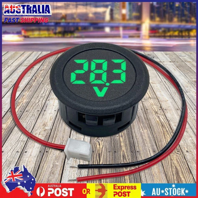 DC 4-100V Volt Detector Tester LED Digital Display Detector Panel Round Two-wire