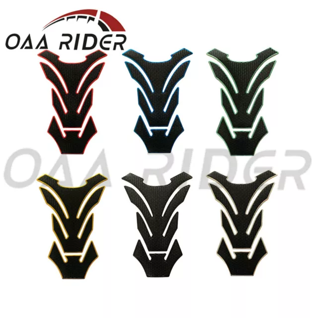 Universal Motorcycle 3D Oil Gas Fuel Tank Pad Sticker Guard Protector Decal Grip