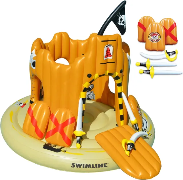 Swimline Giant Inflatable Giant Habitat Castle Pool Float Series for Kids/Adults