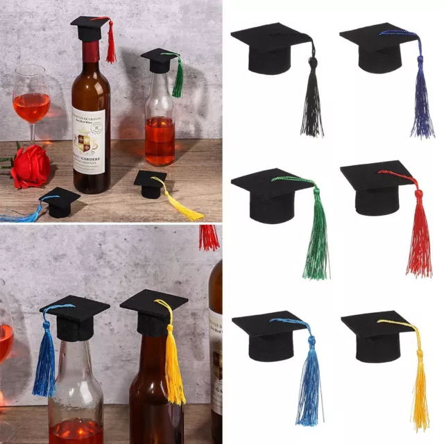 Bottle Tassels Decoration Mini Graduation Hat Top Hat Doctoral Cap Bachelor Cap