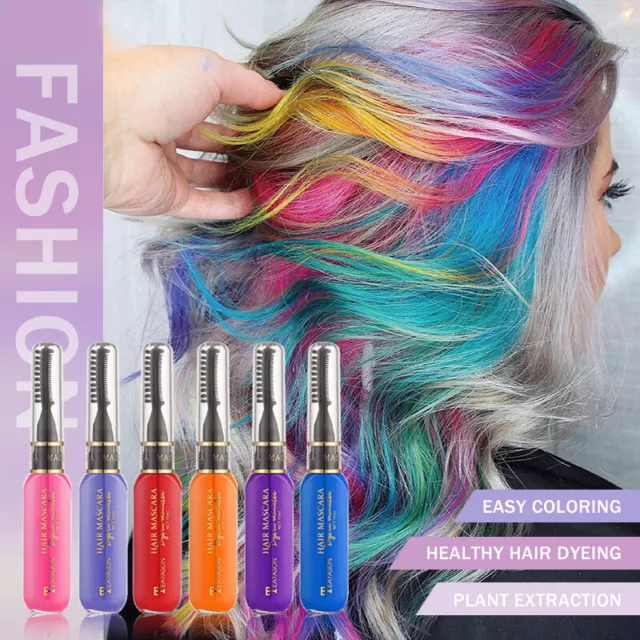 Hair Mascara Disposable One-off Hair Color Coloured Mascara Hair Dye Washable