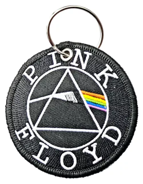 Pink Floyd Keyring Dark Side Of The Moon Circle Patch Keychain