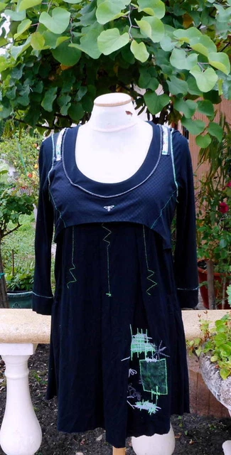 Robe Noire LMV (La Mode Est à Vous) - Bas Dentelé - Taille 38/40 - Neuf Sans étiquettes