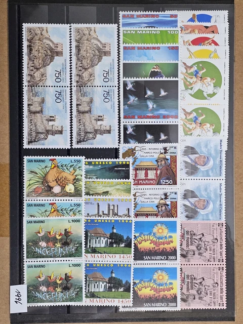 (P1044) San Marino kleines Los 1996, postfrisch, 2mal