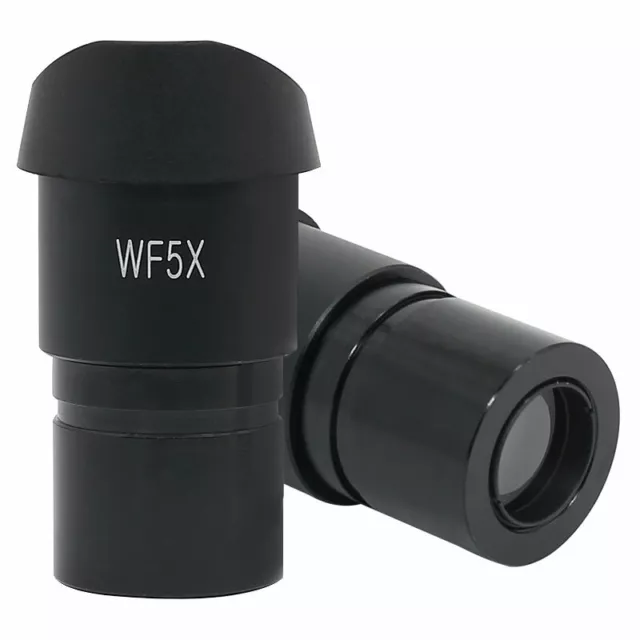 WF5X 20mm Eyepiece Ocular for Stereo Microscope with Eye Cups Mount 30mm 30.5mm