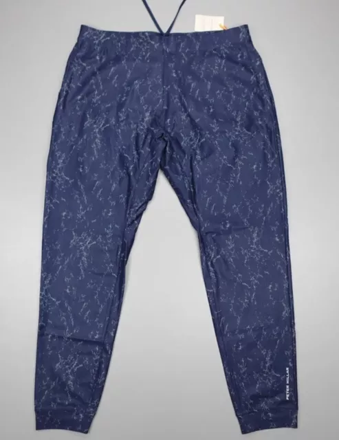 Peter Millar Active Golf Jogger Performance Pants Atlas Navy Blue Mens Sz XXL