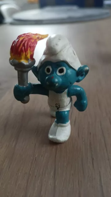 Fackelläufer Schlumpf  Schleich Peyo W. Germany Schlümpfe Smurfs