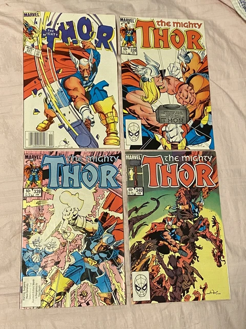 The Mighty Thor 337-340, first appearance Beta Ray Bill,Stormbreaker
