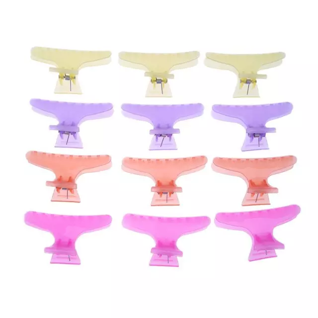 fr 2Set Butterfly Clip Plastic for Women Hair Styling Tools DIY Salon Supplies(1