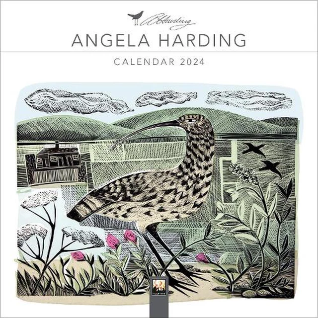ANGELA HARDING MINI Wall calendar 2024 (Art Calendar) by Flame Tree