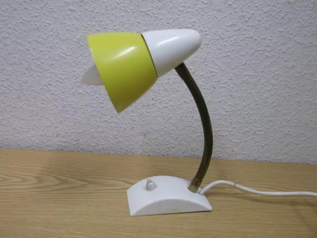 60/70er Tischlampe Leuchte Flexarm Messing lamp mid century 60s 70s Vintage