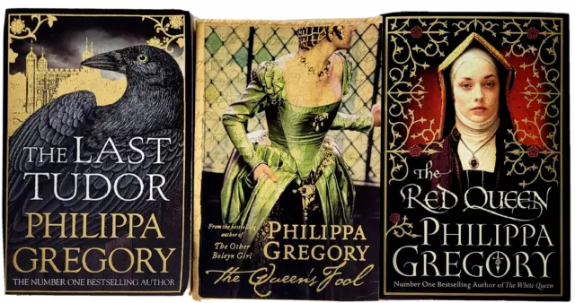Philippa Gregory Large Book Bundle x 3 Red Queen, Last Tudor + Queen's Fool
