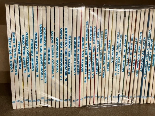 TEX DAL N. 401 al 500 Serie Completa Bonelli Lotto 100 Albi Costola