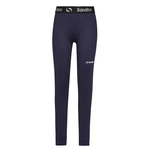 Boys Navy Sondico Core Compression Thermal  Baselayer Tights Bottoms Winter