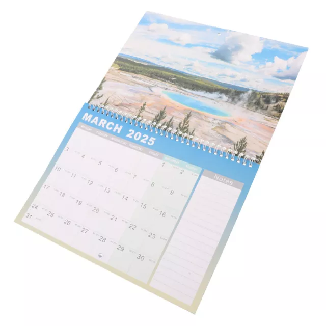 Monthly wall calendar 2025 2026 planner yearly work schedule calendar 